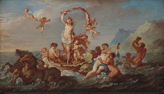 Charles-Joseph Natoire Le Triomphe d'Amphitrite. oil painting image